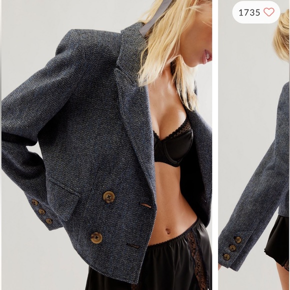 Free People Tailored Heritage Blazer - Picture 1 of 4